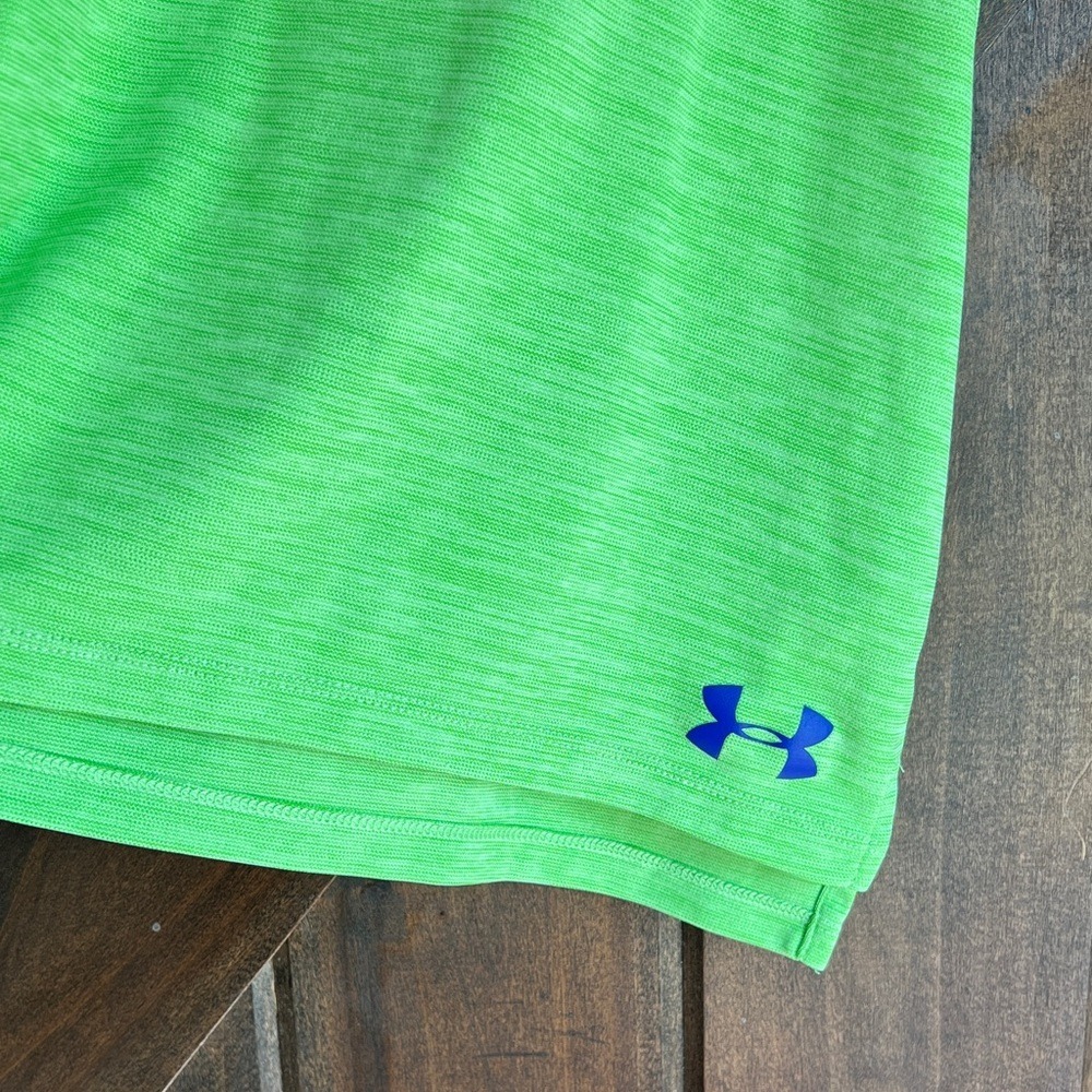 Under Armour Youth Kids Lime Green HeatGear Space Dye Tank Top‎ Loose Fit YLG - Picture 5 of 6